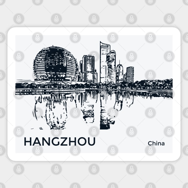 Hangzhou China Sticker by Lakeric